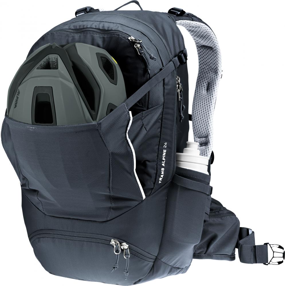 Deuter Trans Alpine 24 Fahrradrucksack 24 Liter Schwarz - ideal für Mehrtagestouren und MTB