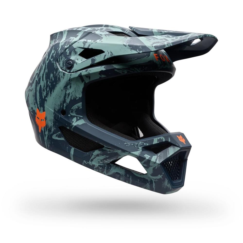 FOX Rampage Image Print Fullface-MTB-Helm Arctic Blue L 59-60 cm