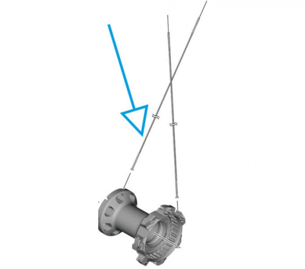 SHIMANO Speiche WH-R9270 HR rechts - Ersatzspeiche für Dura-Ace WH-R9270 Hinterrad