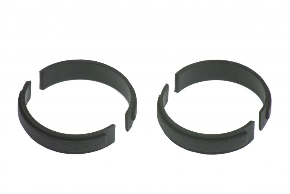 Schwarzes Bosch Distanzgummi-Set 31.8 mm für Intuvia Nyon Displayhalter am Lenker.