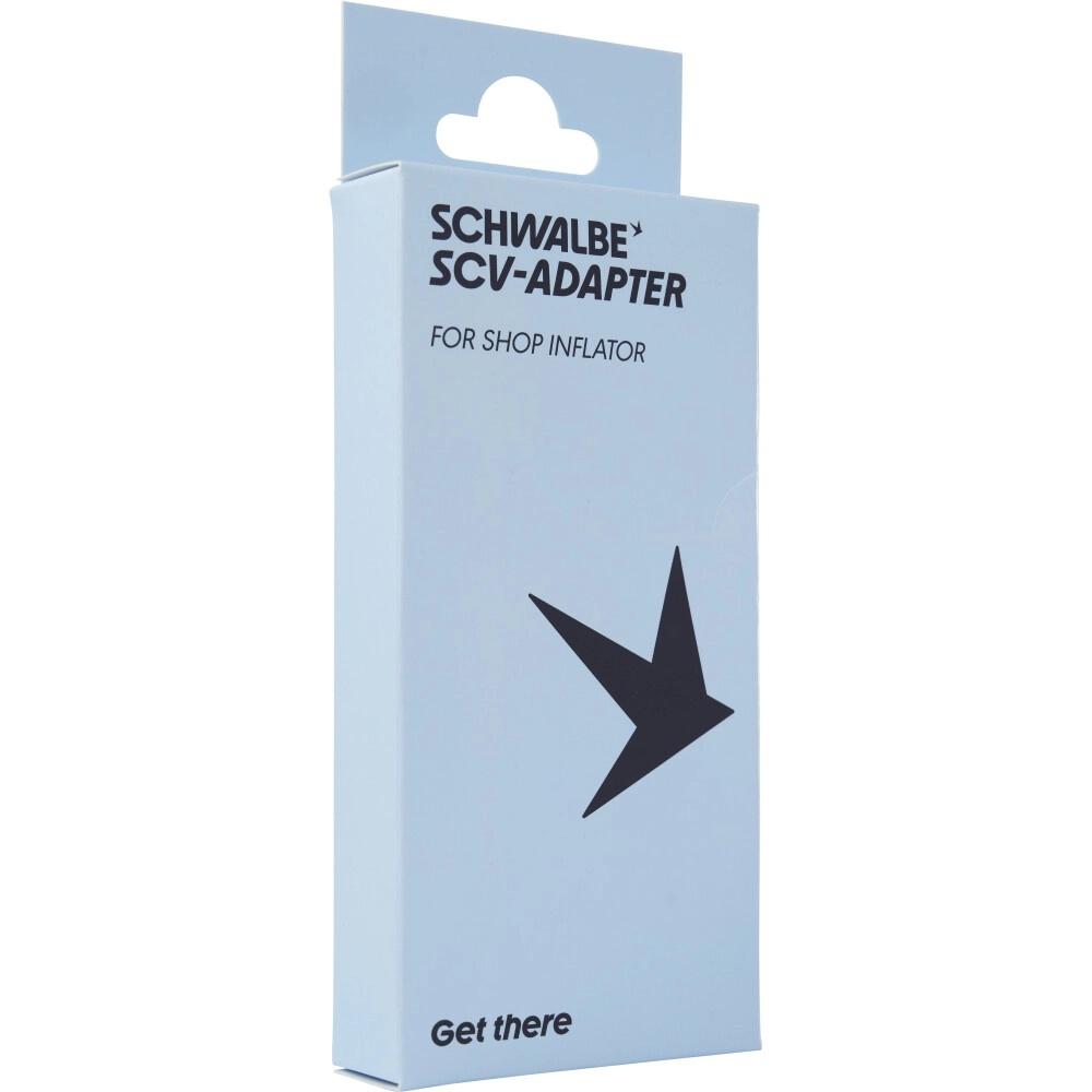 Schwalbe Clik Valve Tech Pumpenkopf SCV Adapter, für Kompressor-Luftpistole, Klickanschluss