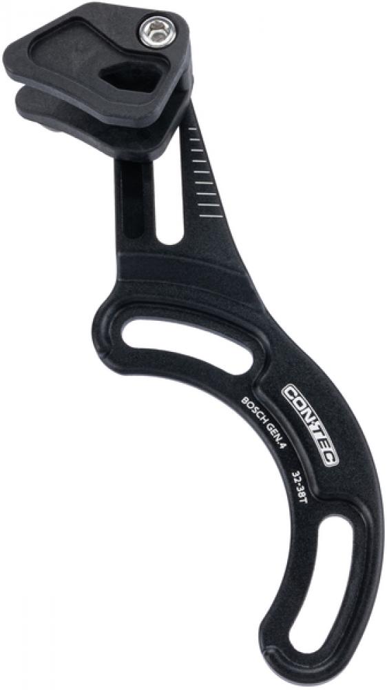 CONTEC Kettenführung "Guide.O BOSCH"nSB-verpackt, passend für Bosch MittelmotorennVerhindert das Abrutschen der Kette vom Kettenblatt, CNC-gefrästes Aluminium 6061-T6 mit hochfestem, kurzen Nylon-Käfig, kompatibel mit 32-38Z. Kettenblatt, einfache Montage
