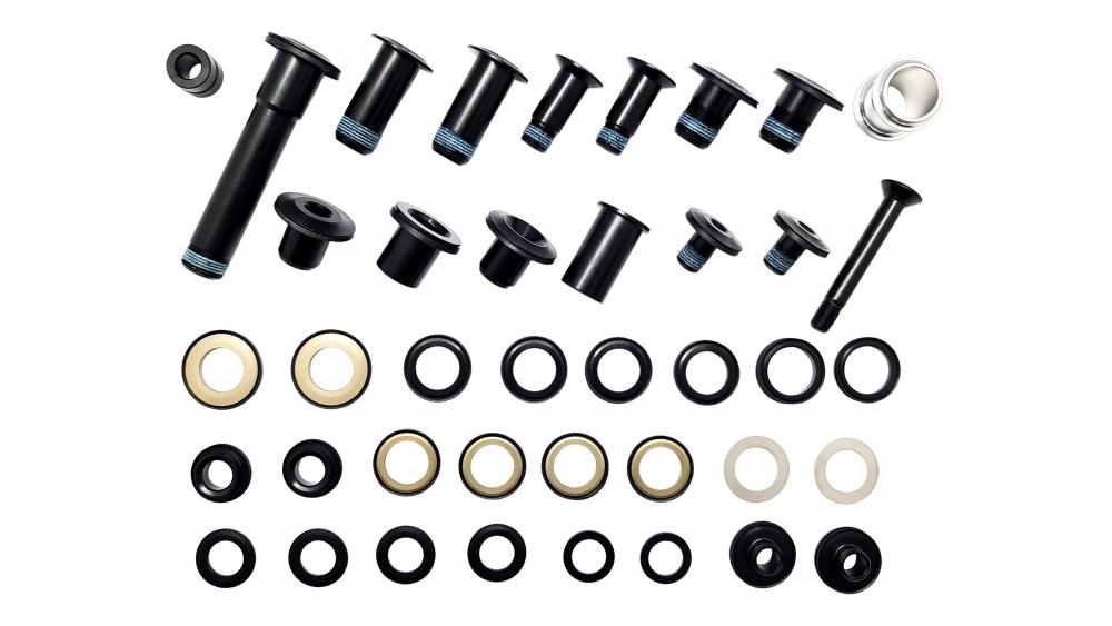 DEMO FSR MY19 F1 Fahrwerk Schrauben Kit - Pivot Bolt Kit mit Spacern Original DEMO Ersatzteil - BLT KIT, MY19 DEMO FSR (F1), SUSPENSION PIVOT BOLT KIT (W/ PIVOT SPACERS)