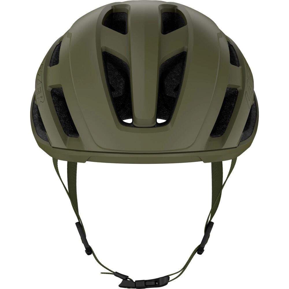 LAZER Helm Strada KinetiCore Road Matte Pine Green L (58-61 cm) - sicherer & komfortabler Rennradhelm