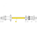SUNringle Achse HR für Super Bubba 157x12 mm Superboost - präziser Hinterrad-Achsersatz