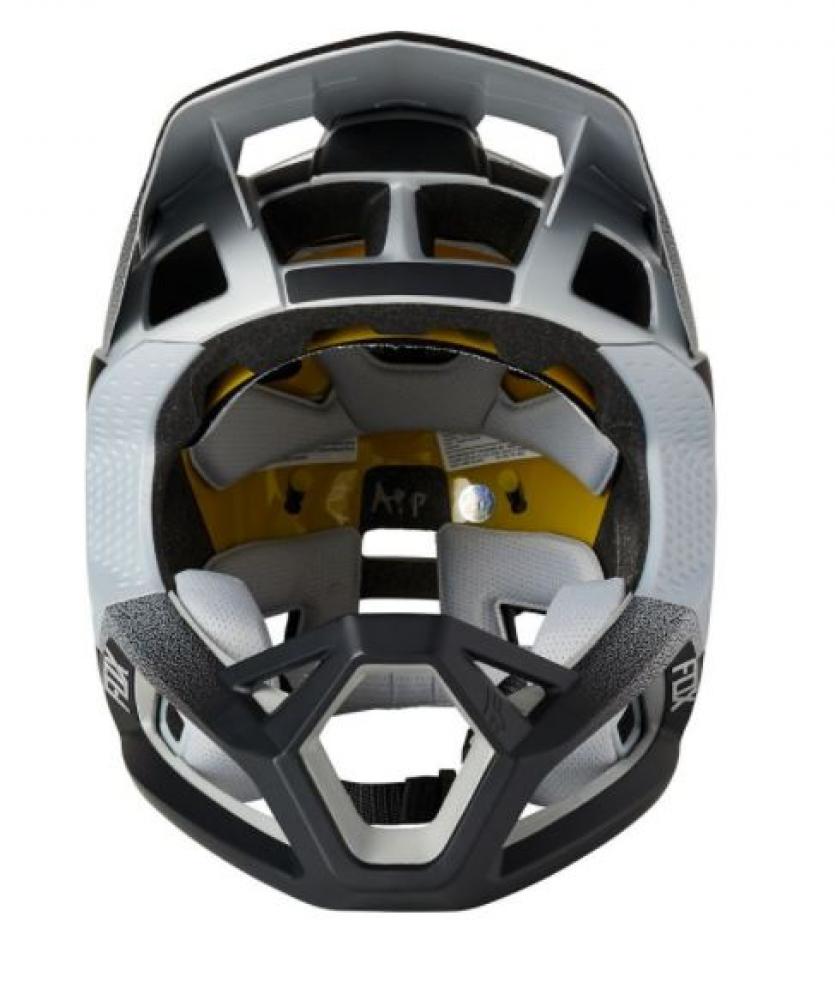 Fox Proframe Vapor CE Full Face Schutz Helm silver black Größe S