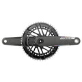 Schwarze SRAM Force E1 Kurbelgarnitur 50-37T, leichte und steife 2x Rennradkurbel.