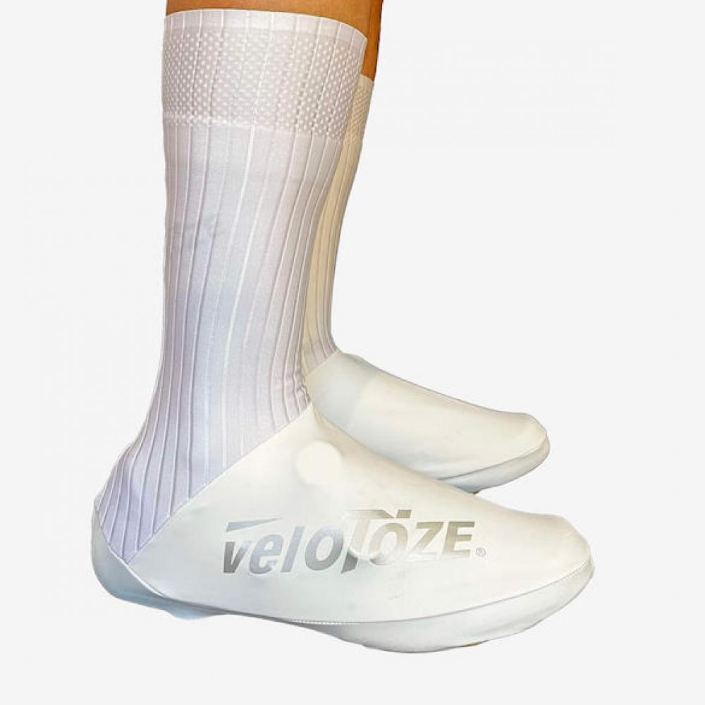 VeloToze Überschuh Aero TT weiß/weiß XL Weiß/weiß - Aero-Vorteil für Zeitfahren