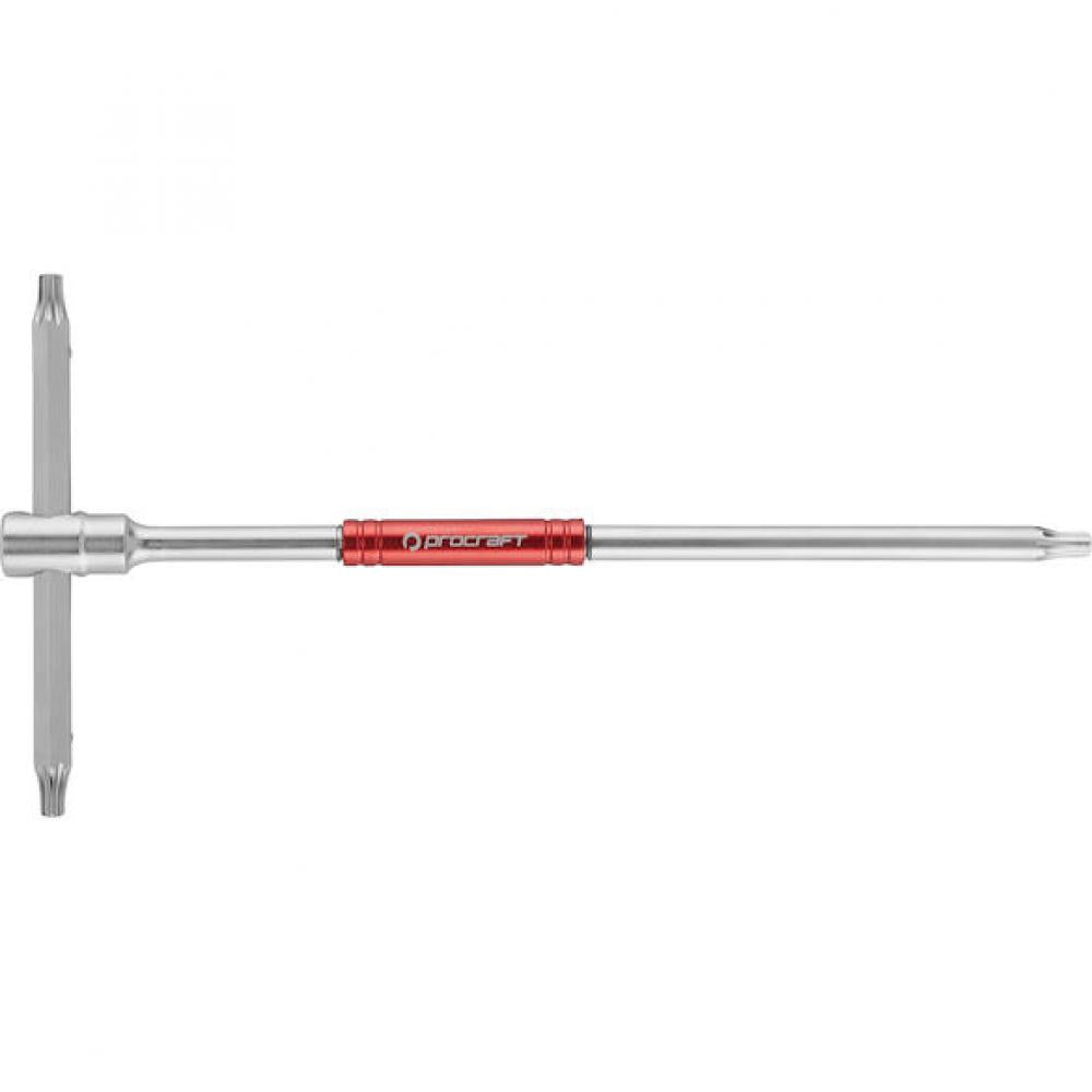 Procraft Werkzeug T-Handle Innensechsrund (Torx)-Satz 8-tlg. T10-T50 Silber/ Rot - maximale Kontrolle