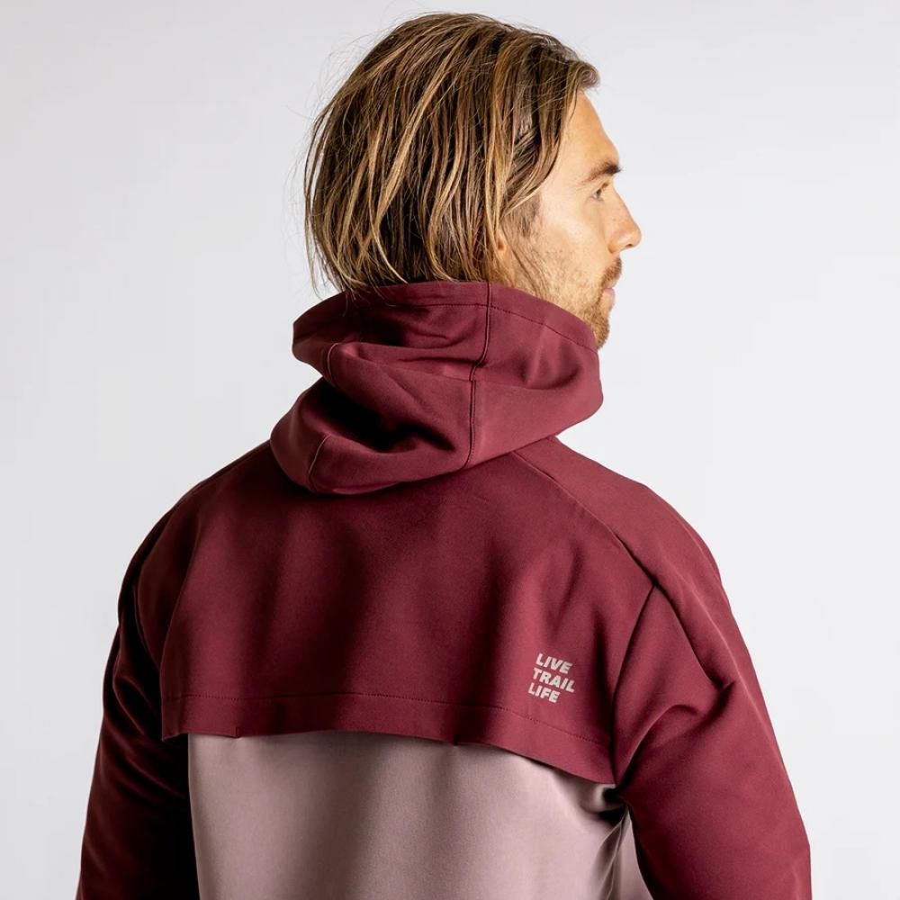 IXS Sports Division iXS Carve Digger EVO Hooded Jersey M Taupe-Raisin - vielseitiges Bike-Kapuzentrikot