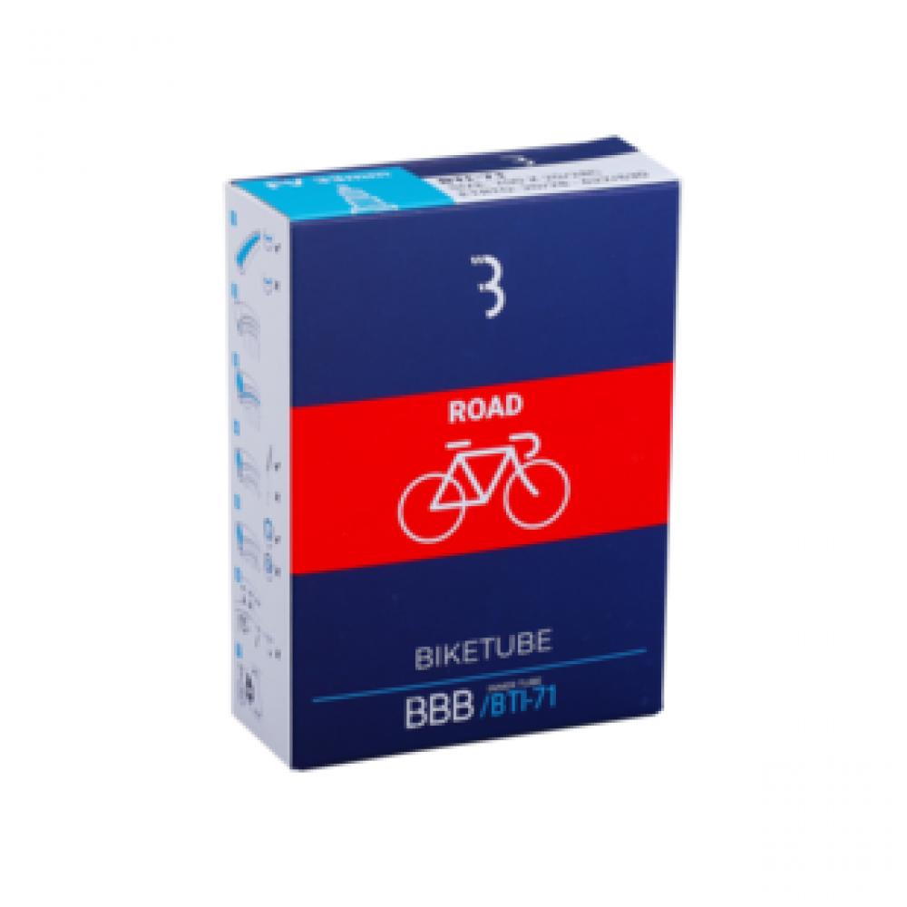 BBB Cycling Schlauch DV/EP 700x30/43C 700x30 schwarz - pannensicherer Trekking-/Rennradschlauch