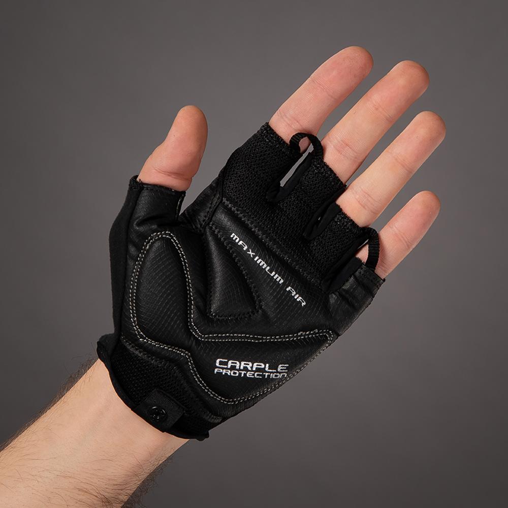 CHIBA Cool Air - Radhandschuhe kurz, schwarz, Größe L, atmungsaktiv