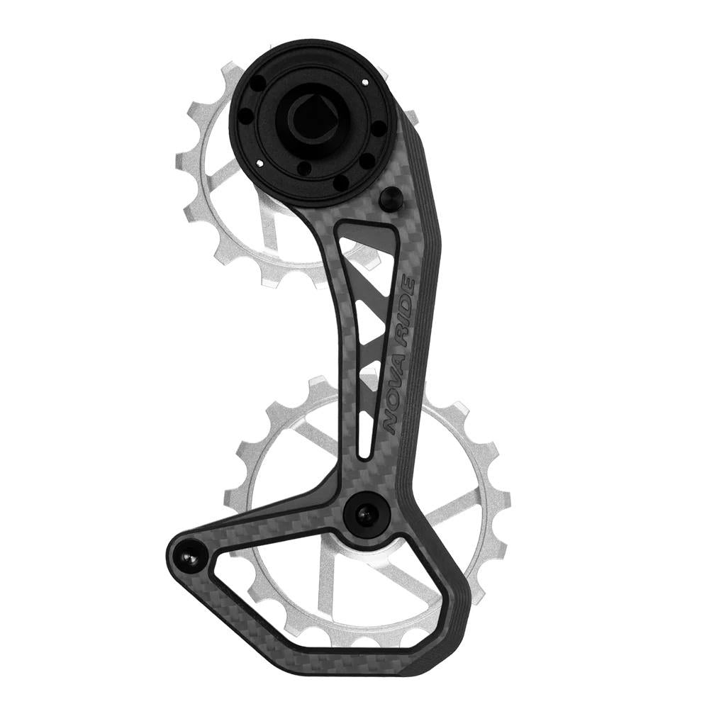 Nova Ride CCD EVO 12s SRAM AXS Schaltwerkskäfig Silber - 82g Carbon, windkanalgetestet