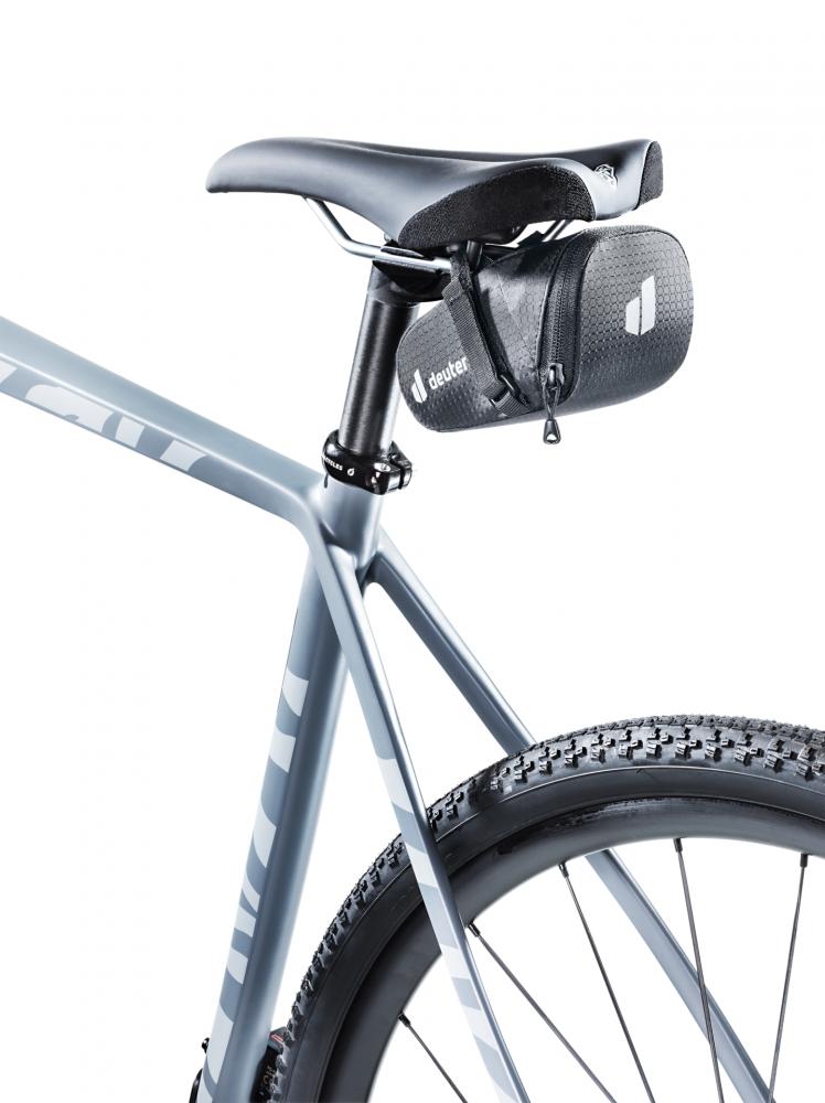 Bike Bag 0.5 Satteltasche 50 g - Leichte Fahrradtasche mit Klettverschluss Schwarz