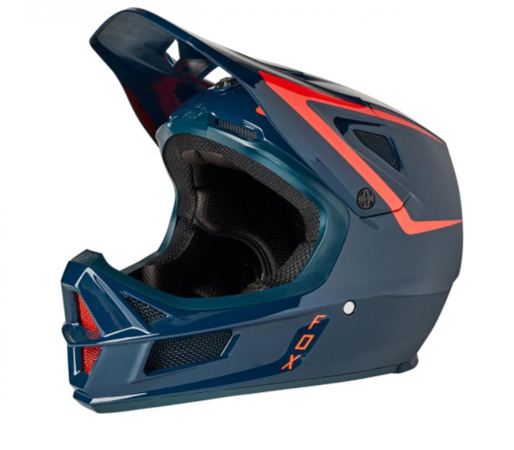 FOX Helm RAMPAGE COMP REPEAT CE CPSC Full Face Schutz Helm dark indigo L
