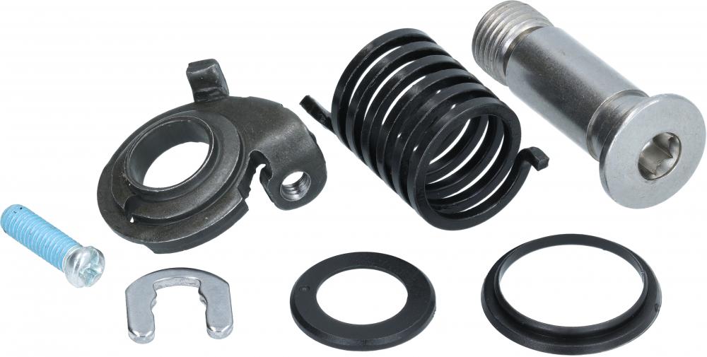 Shimano Alivio RD-T3000 Schaltwerk-Befestigungsschraube mit Feder und Kleinteilen für 9-fach MTB-Schaltungen.