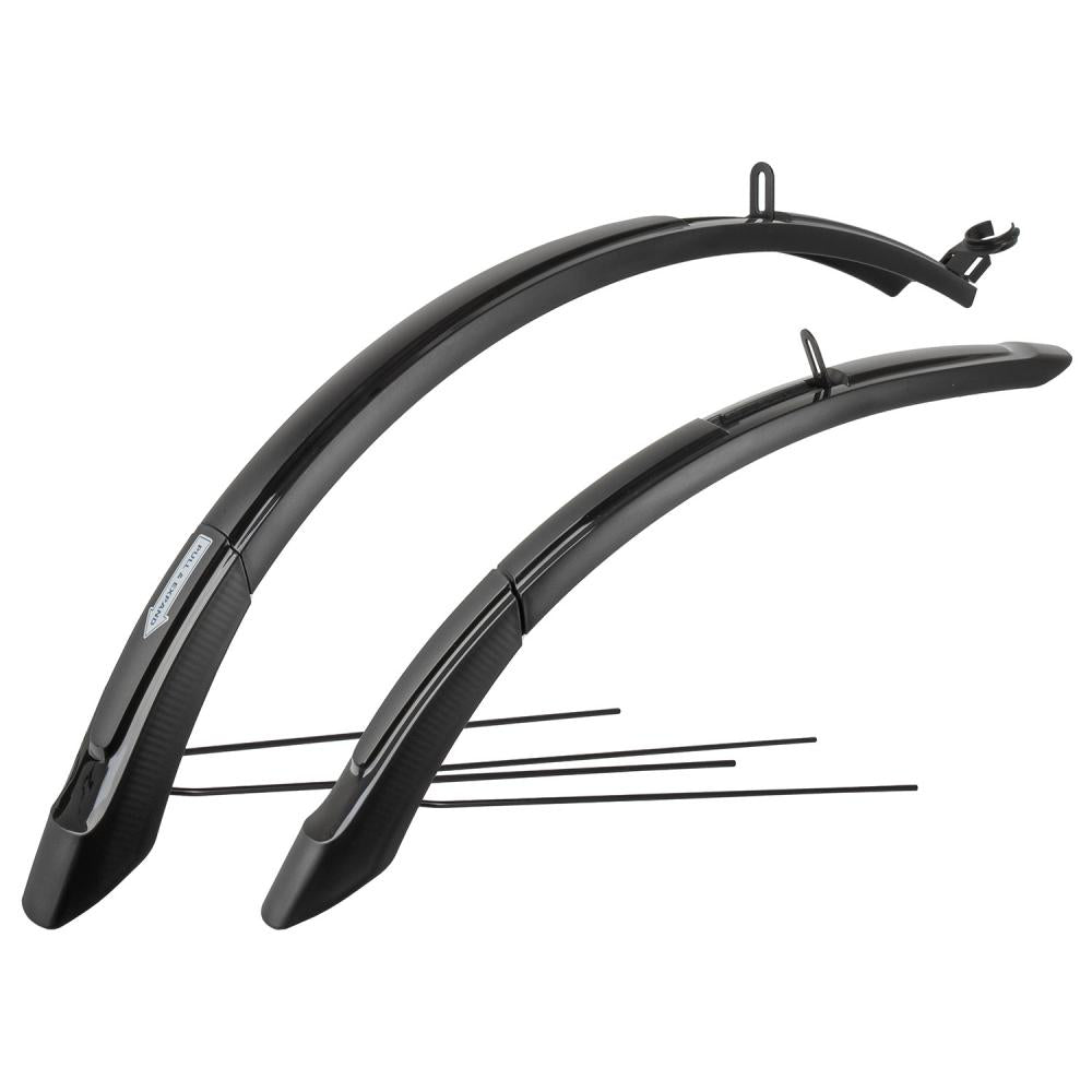 M-WAVE Mud Max F+R ADJ L Schutzblech-Set universell für 26 Zoll-29 Zoll Räder