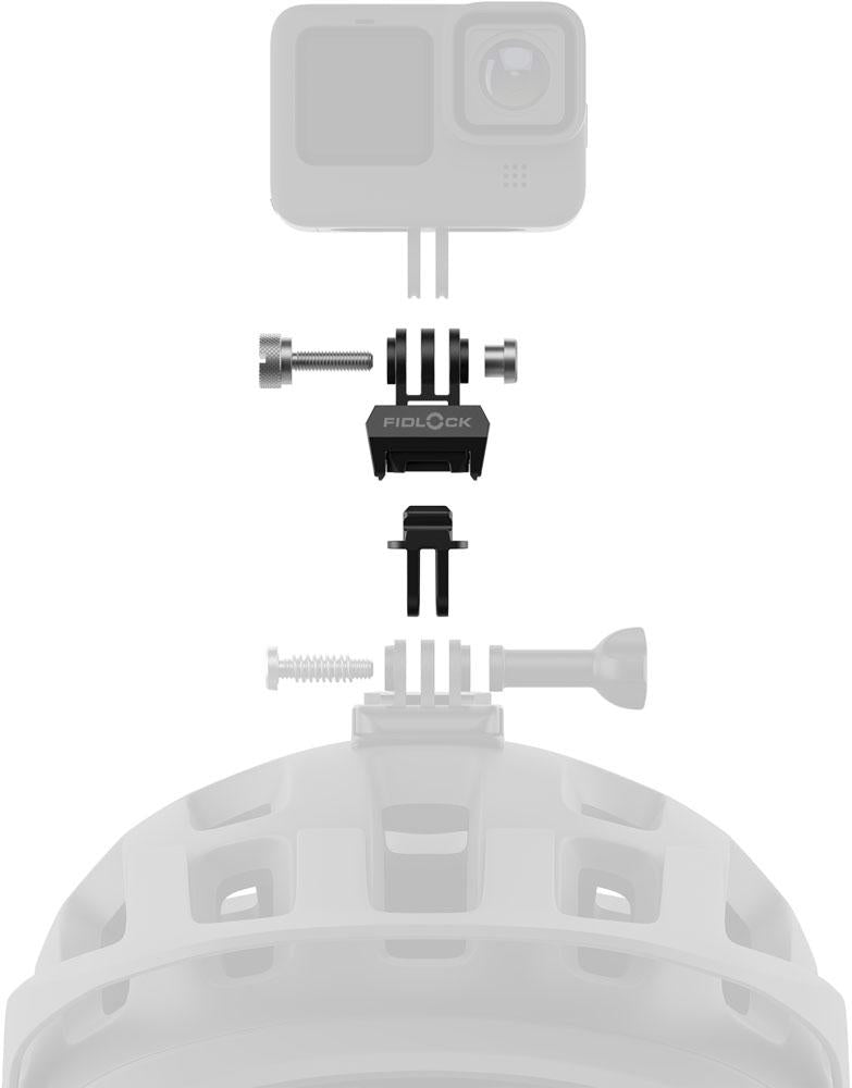 FIDLOCK PINCLIP Action Cam Mount Magnetischer Schnellwechsel-Adapter für Action-Cams, vibrationsfrei, robust, einfacher Klick-Mechanismus