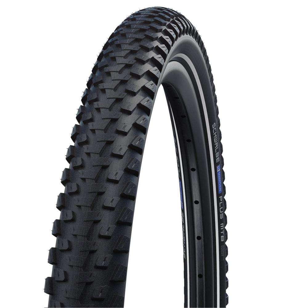 Schwalbe Marathon PLUS MTB Reifen 27.5x2.60, schwarz-reflex, unplattbar für E-Bikes.