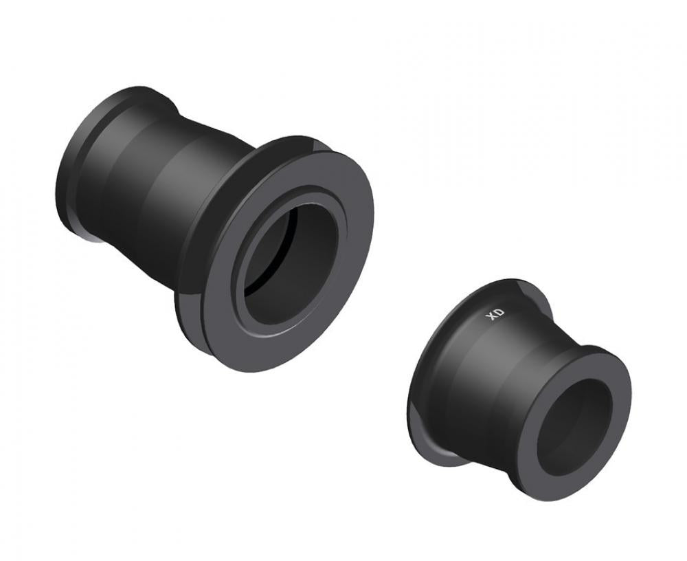 DT Swiss Umrüstkit Achse HR 12 mm schwarz zur einfachen Umrüstung auf 12 mm Steckachse.