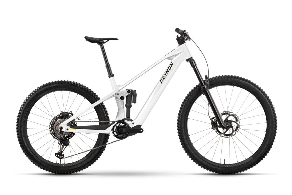 RAYMON Tarok Comp E-MTB Fully Größe L - Avinox M2 125 Nm - 700 Wh - Shimano CUES 11-fach - Starwhite/Granite