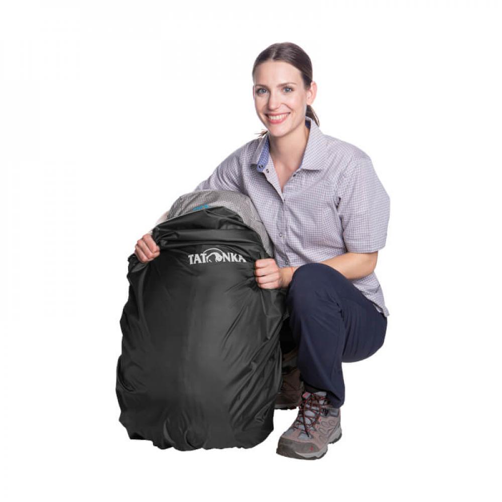 Tatonka Rain Cover 40-55l black - Regenhülle Unisex 40 bis 55 L mit wasserdichter Beschichtung