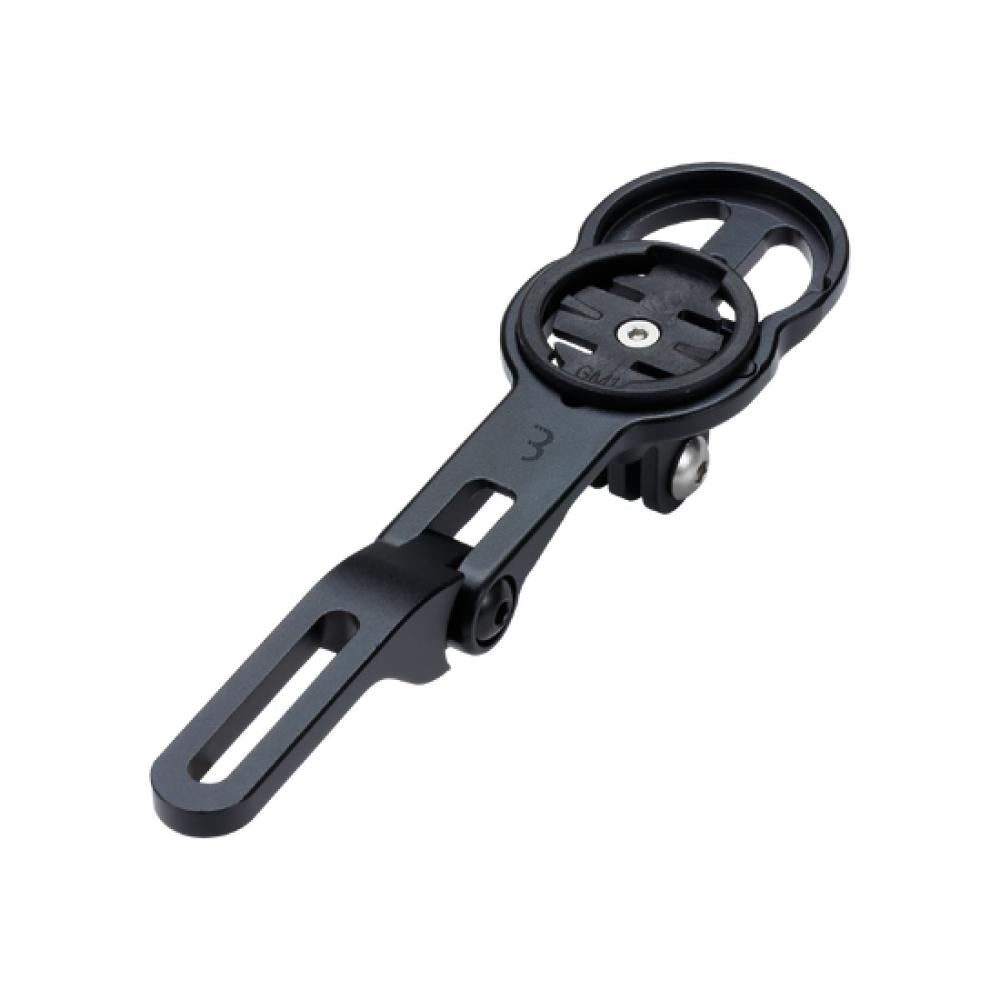 BBB Cycling bracket AeroMount Duo for bike computers One Size schwarz - aerodynamische Lenkerhalterung