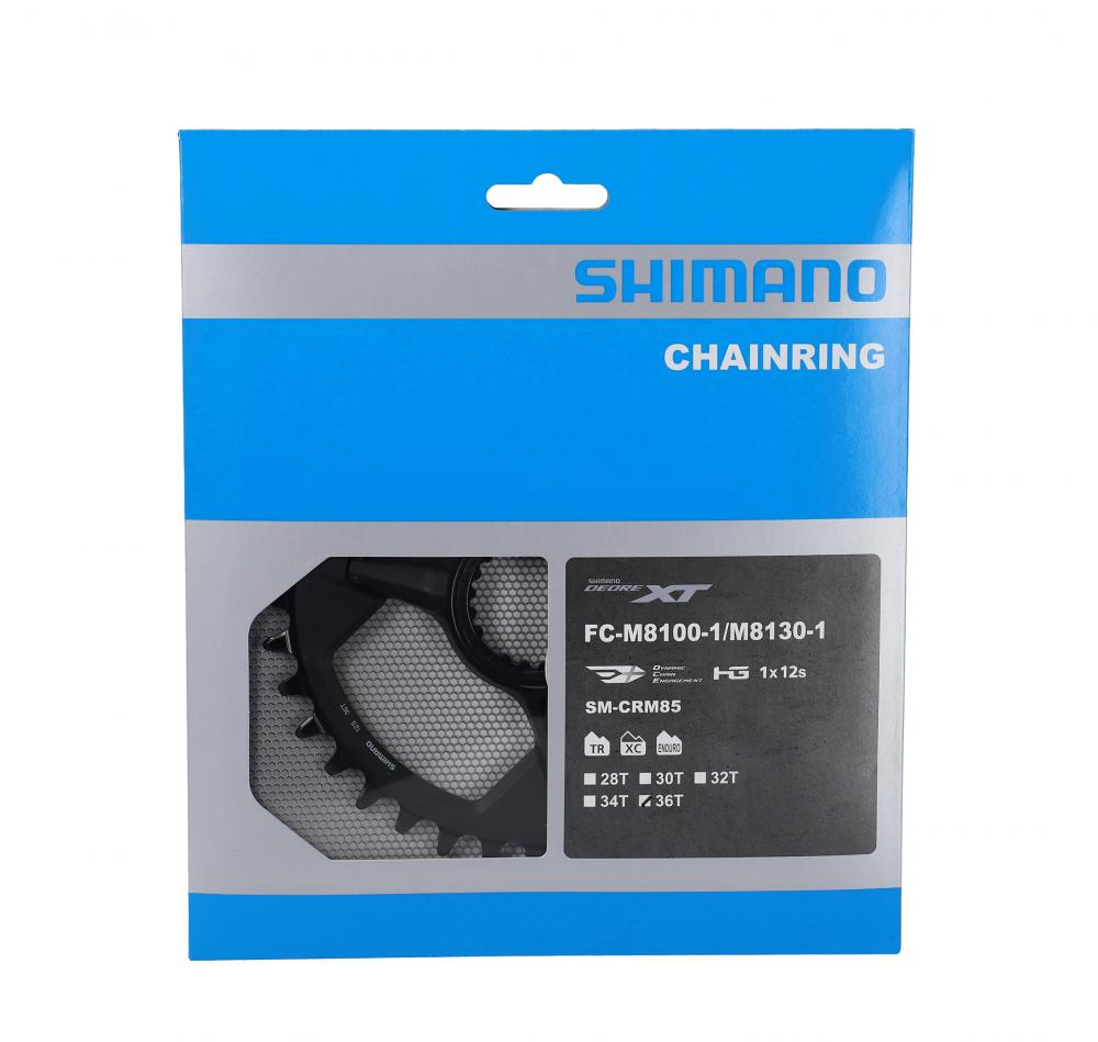 Shimano Deore XT Kettenblatt FC-M8100/8120/8130 36 Zähne für effiziente 1x12s Antriebs-Performance.
