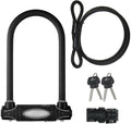 Master Lock Bügelschloss 8274 Schwarz 13 mm - VdS A+ Fahrradschloss mit Zusatzkabel
