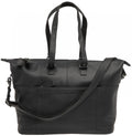 New Looxs Radtasche Verla Leather Black 15" Notebook Black - elegante Fahrrad-Schultertasche