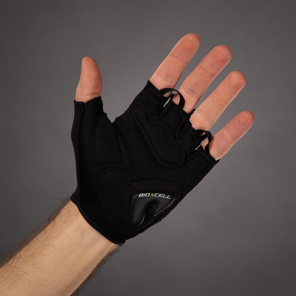 CHIBA BioXCell Air - Radhandschuhe kurz, schwarz, Größe M, BioXCell-Polsterung