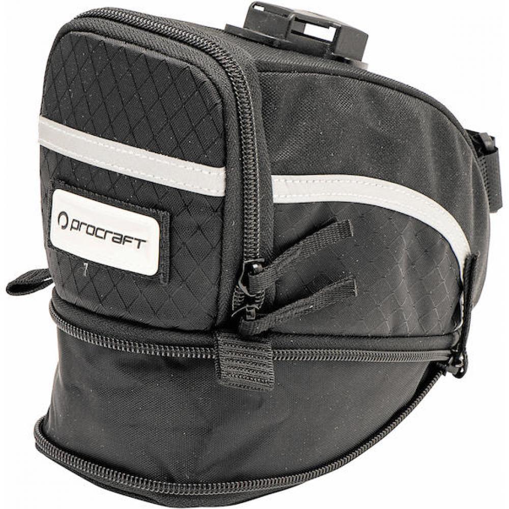 Procraft Satteltasche Jumbo II 2 L schwarz - robuste Rahmentasche mit viel Stauraum