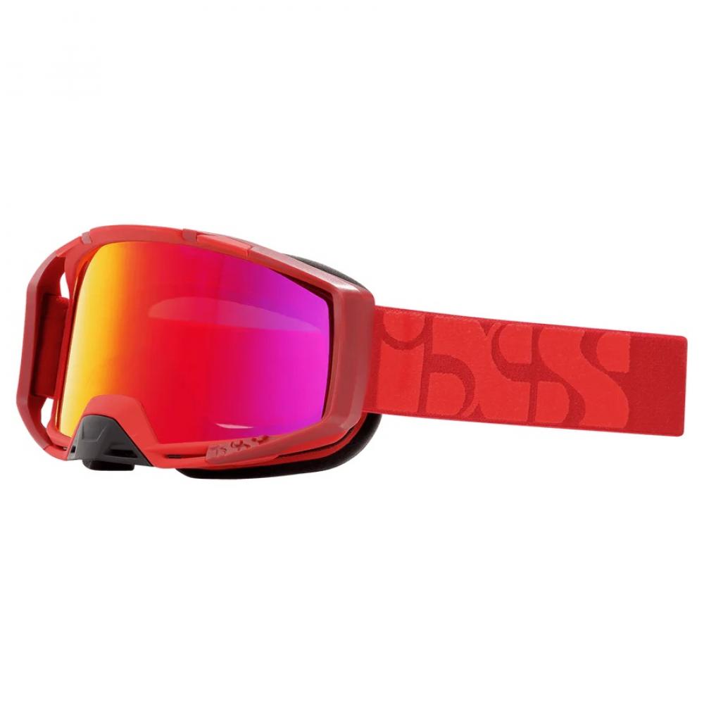 IXS Sports Division iXS Trigger Goggle Mirror (Low Profile) LP Racing Red - maximales Sichtfeld & Komfort