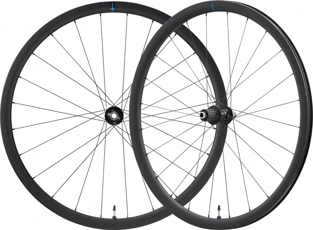 SHIMANO Laufradsatz WH-RS710 C32 TL - Tubeless-ready Rennrad-Laufradsatz 28" 24 Loch Center-Lock 100x12 mm