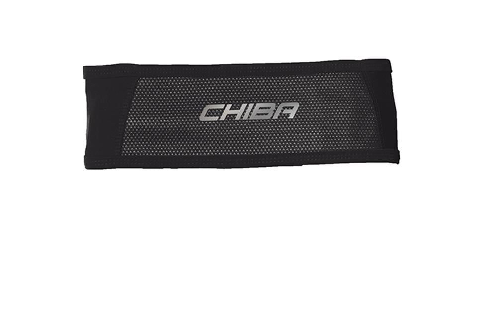 CHIBA Windstopper Stirnband - L/XL, schwarz, Thermofleece, winddicht, reflektierendes Logo
