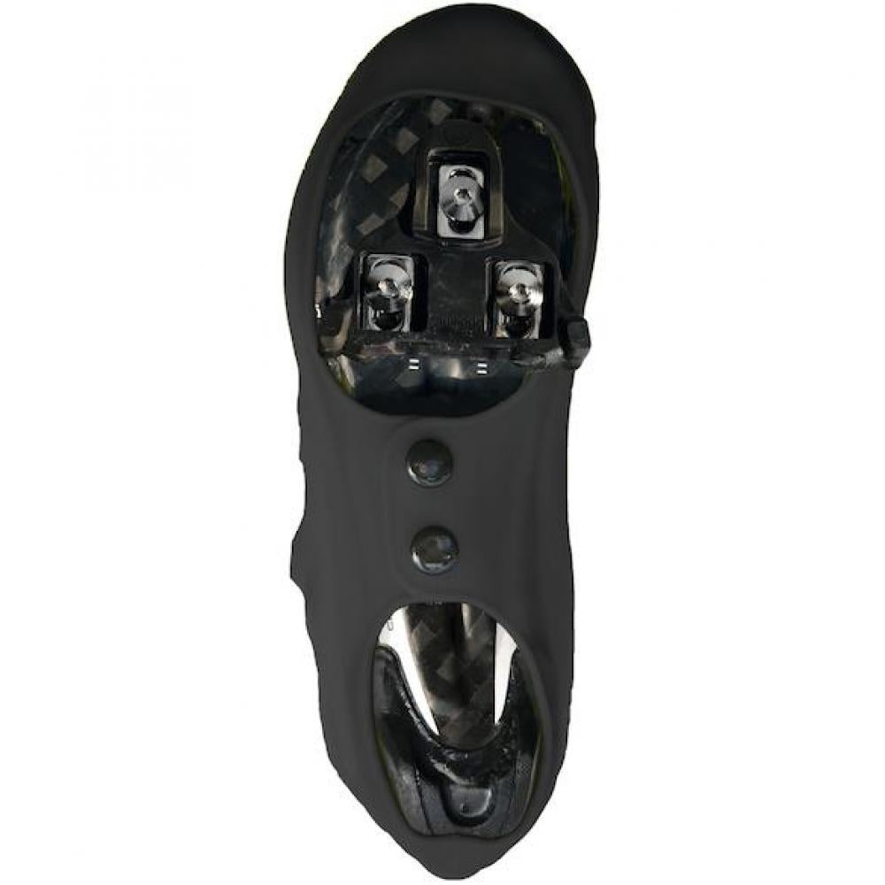 VeloToze Silicone Snap Road Überschuh L (43-46) Schwarz - Wasser- und winddicht