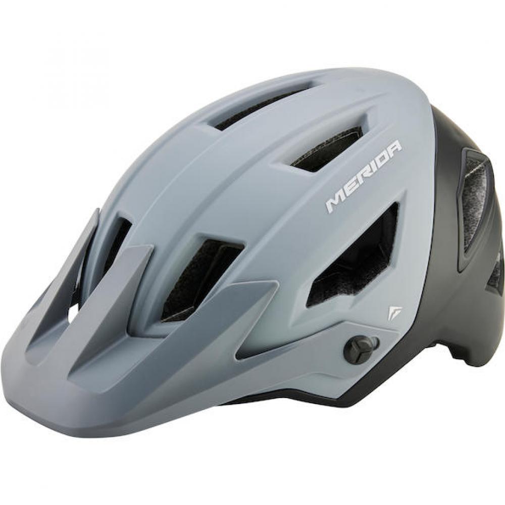 Merida Helm Trailbanger grau/schwarz 58-62 cm - leichter Enduro- und Trail-Schutz