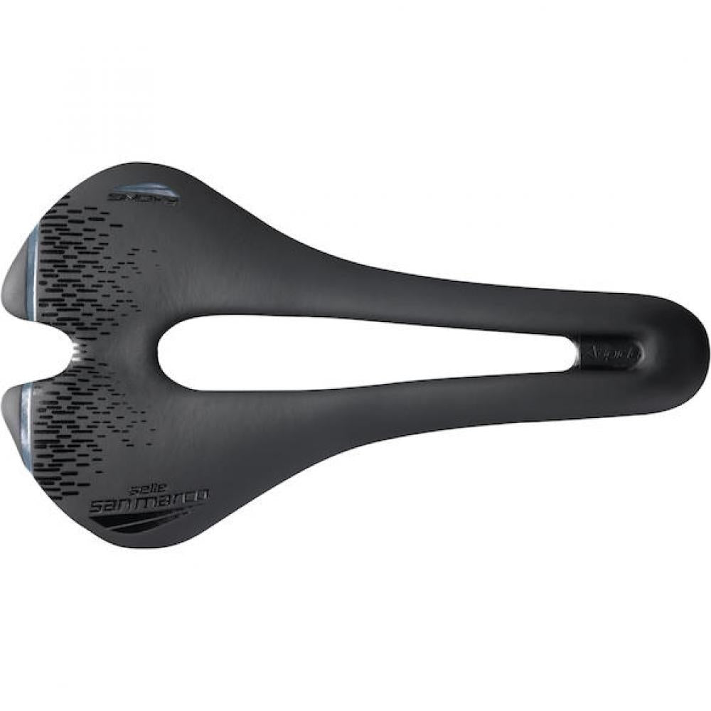 Selle San Marco Sattel Aspide Short Racing 139 x 250 mm Schwarz - kurzer Rennradsattel mit Komfort