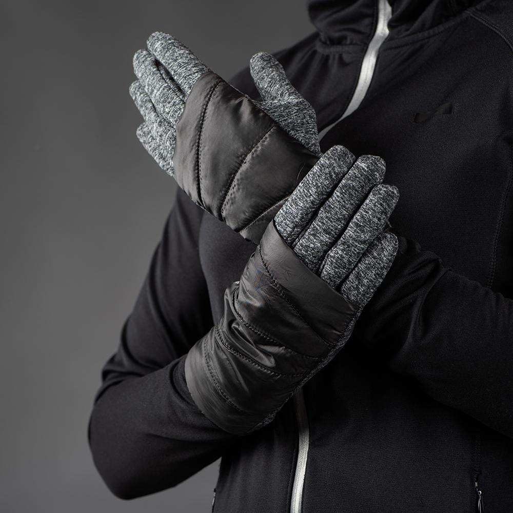 CHIBA Urban Performer - Thermostretch Radhandschuhe XS hellgrau mit Primaloft & Touchfunktion