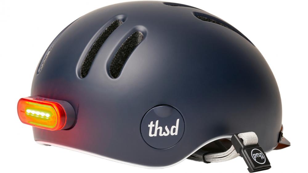 Thousand Chapter Club Navy M MIPS Fahrradhelm - stylischer Urban-Helm mit MIPS-Sicherheitssystem, integrierter Visierhalterung, Belüftung, Größe M 57-59 cm