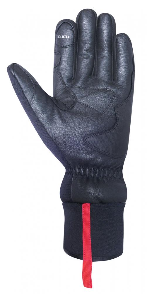 CHIBA Thermo Aktiv - Winter-Radhandschuhe schwarz, winddicht, Touchfinger, Größe L