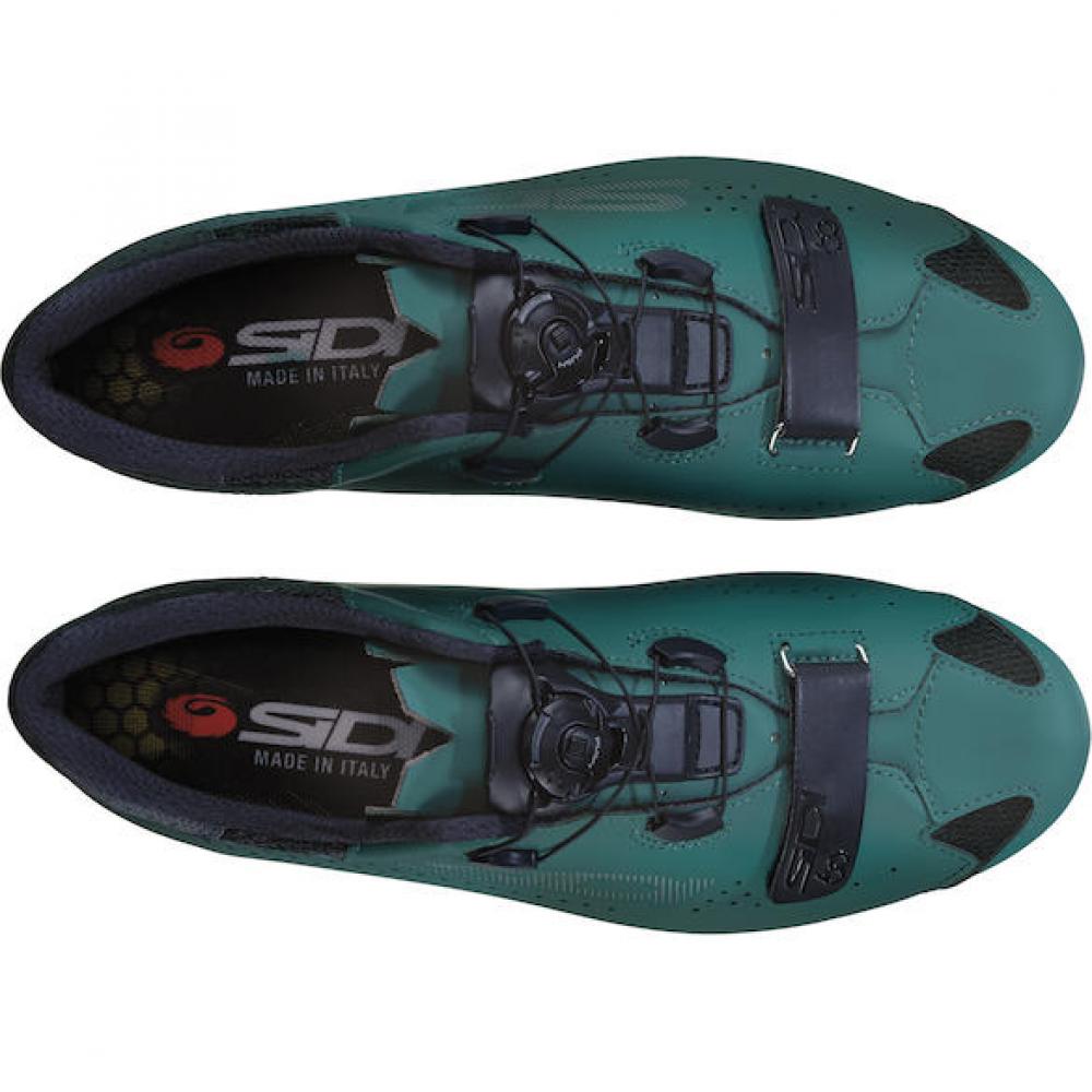 Sidi ROAD Sixty green/black 41.5 Grün/schwarz - leichter Rennradschuh mit Carbonsohle