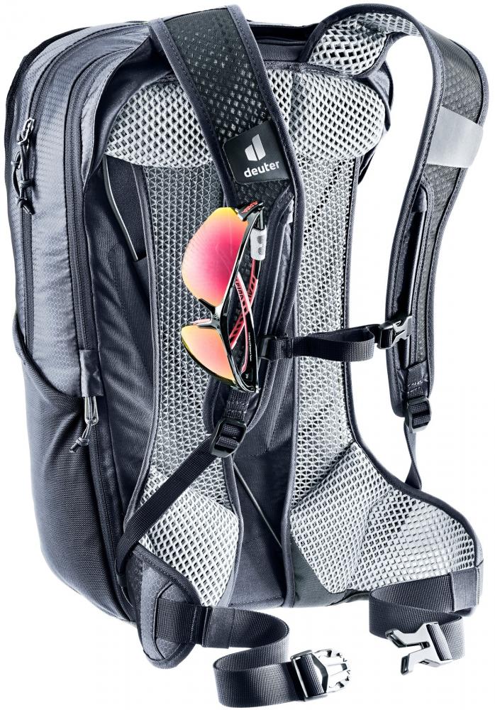 Deuter Race Air 14+3 Fahrradrucksack 14 Liter Black - Extrem leichter Bike-Rucksack mit Aircomfort