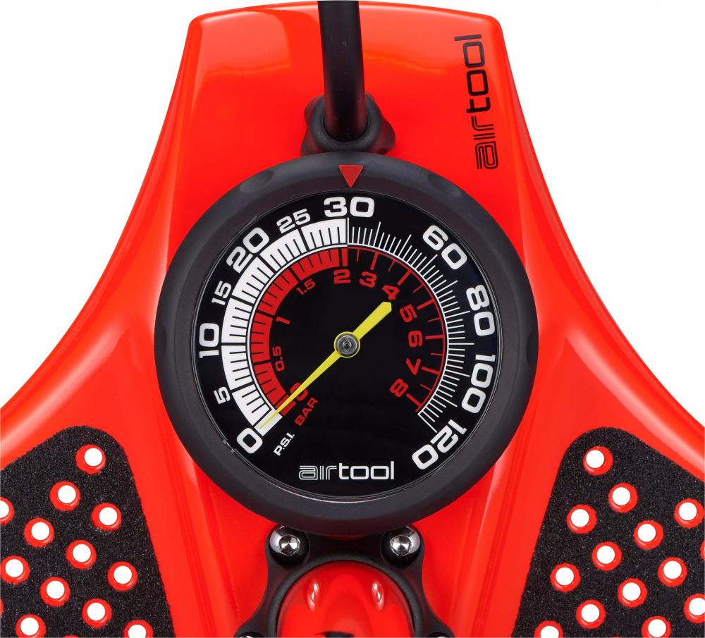 Specialized AIR TOOL COMP FLR Pumpe ROCKET RED - Standpumpe mit Präzisionsmanometer