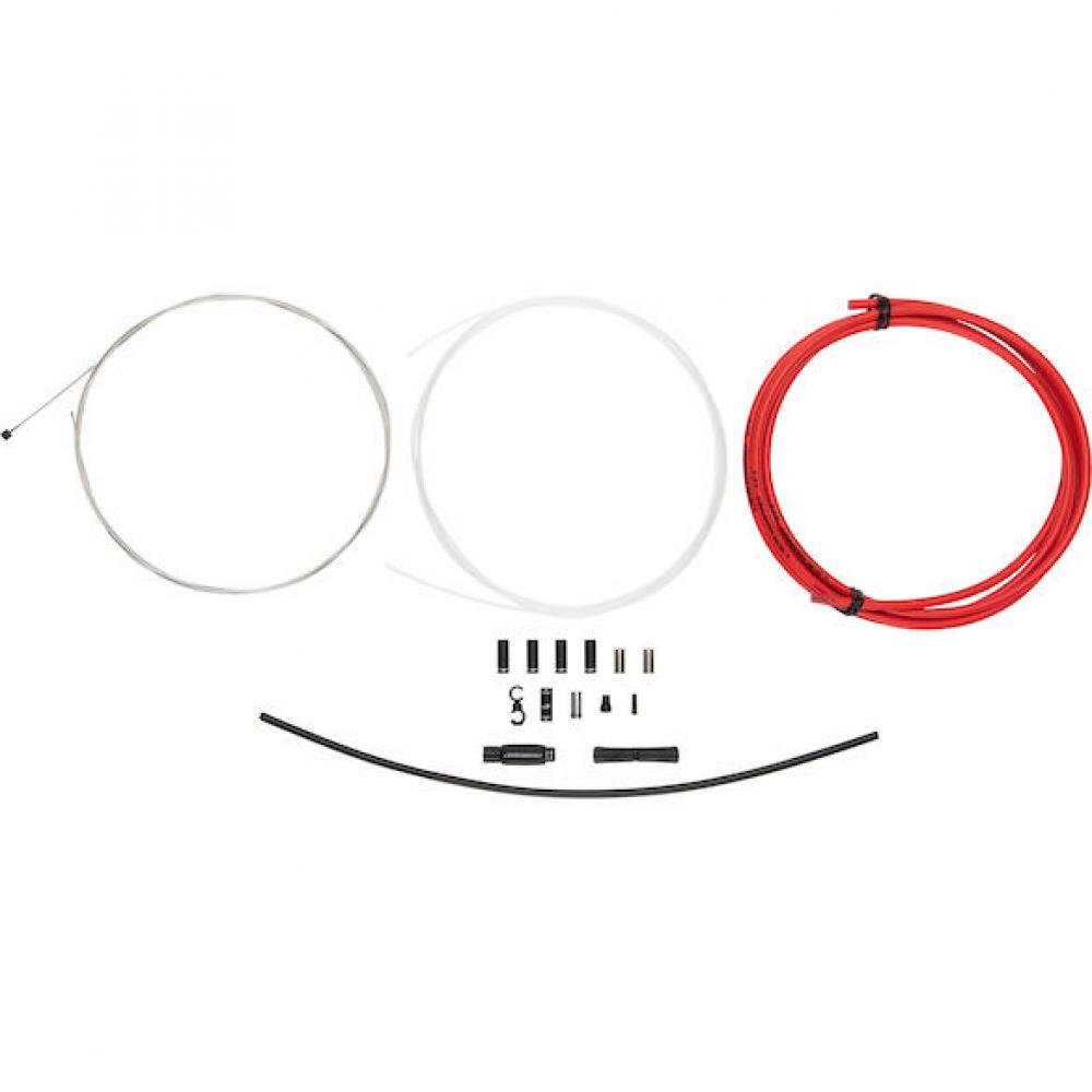 Jagwire Schaltzugset Road & Mountain Elite Sealed 1x Rot - Vollständiger Schutz & Präzision