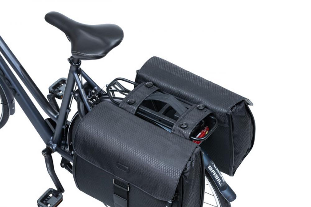 Basil Additional Handle Tragegriff schwarz 26x12cm - Ergonomischer Transportgriff für Fahrradkörbe - Zubehör