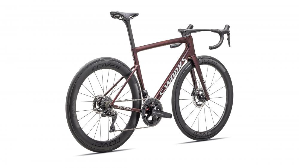 Specialized Tarmac SL8 SW Di2 Rennrad - Satin Metallic/Red Pearl/Metallic White Silver - Rahmengröße 44 - Unbekannt