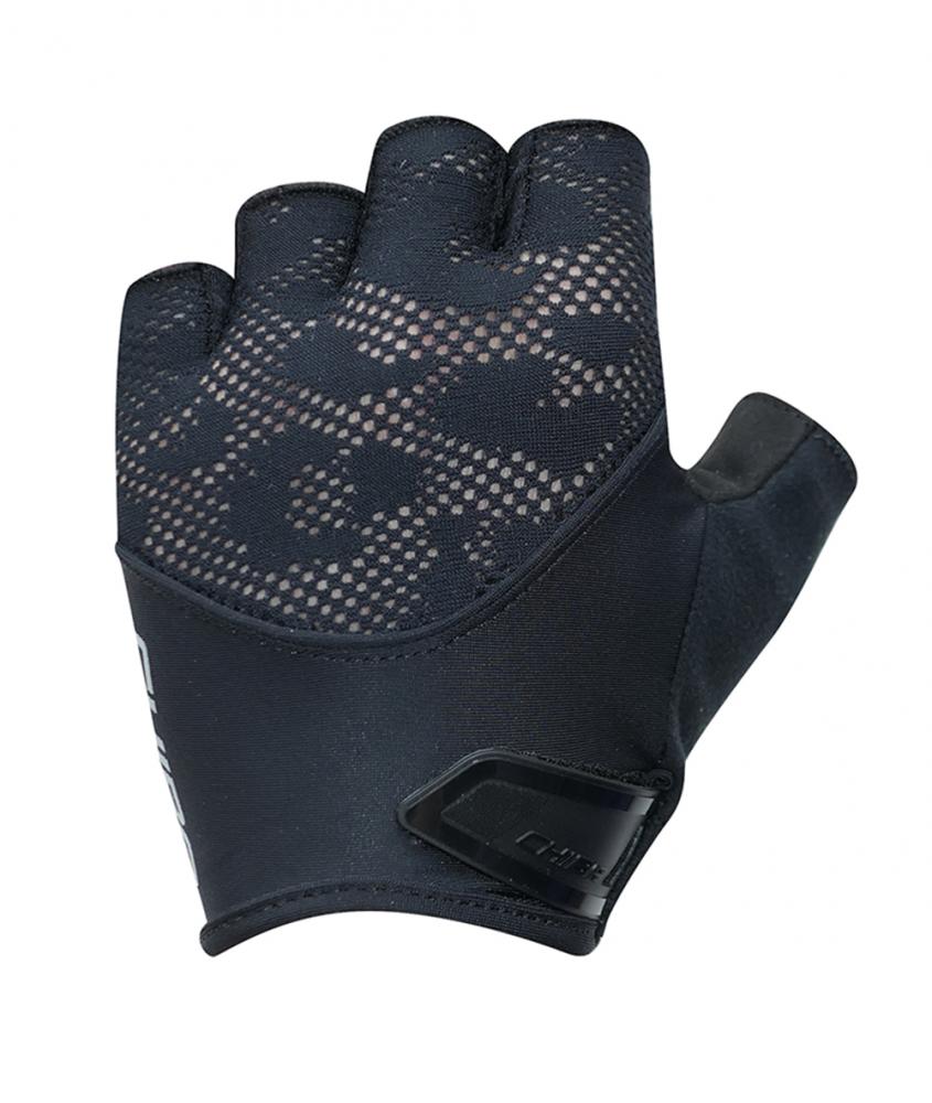CHIBA Lady Gel - Damen Fahrradhandschuhe kurz, schwarz/schwarz, Gelpolster, Größe M