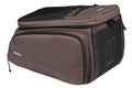 Basil Move Gepäckträgertasche 10-26 Liter Braun - recyceltes Polyester, MIK-Befestigung, erweiterbar, reflektierend