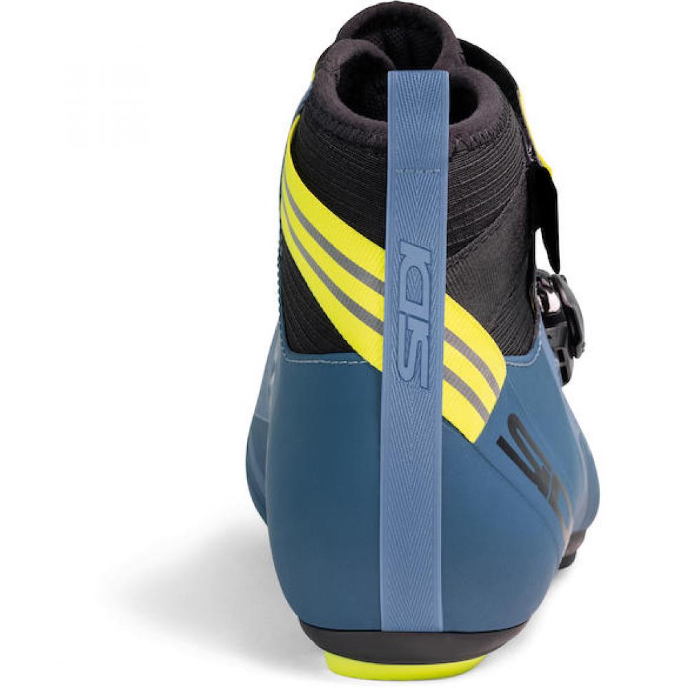 Sidi ROAD Nix navy/yellow fluo 39 Blau/neongelb - warmer Rennradschuh mit Carbonsohle